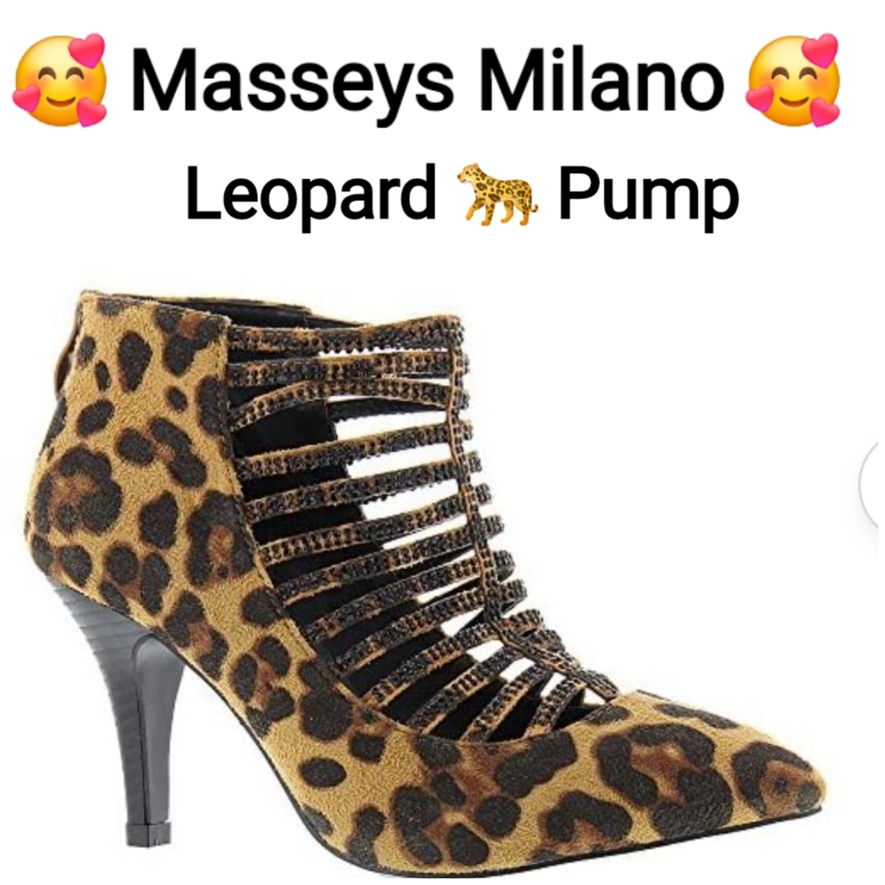 Masseys Milano Leopard 🐆 Women's Pump Size 11W